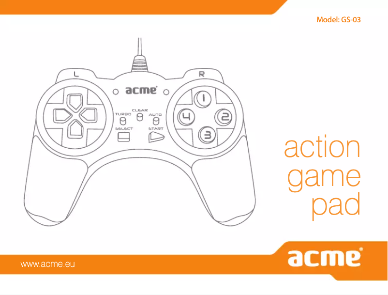 Page 1 de la notice Manuel utilisateur Acme United GS-03