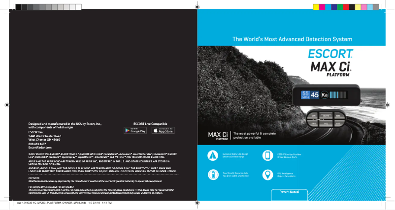 Image de la première page du manuel de l'appareil Max Ci