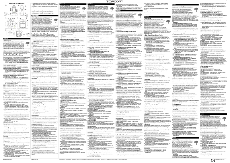Page 1 de la notice Manuel utilisateur Topcom Babytalker KS-4221