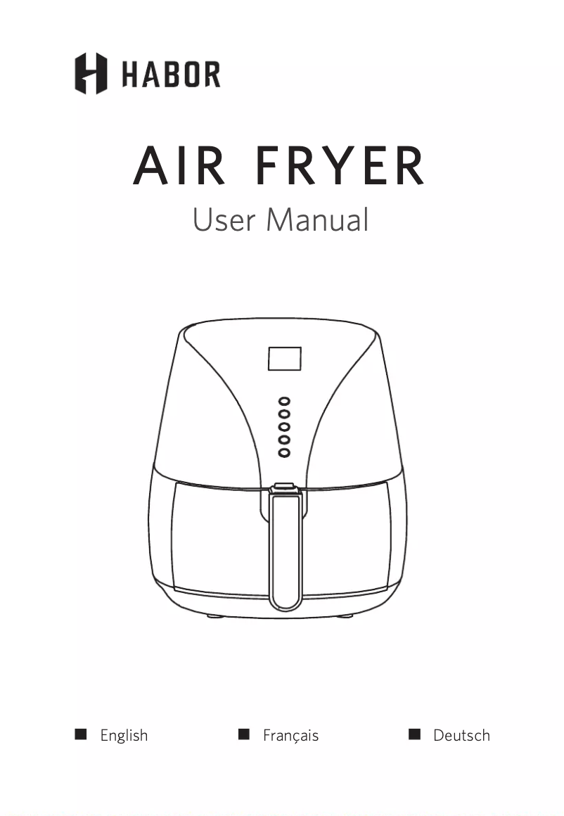 Page n°1 - Manuel utilisateur iHarbor Air Fryer