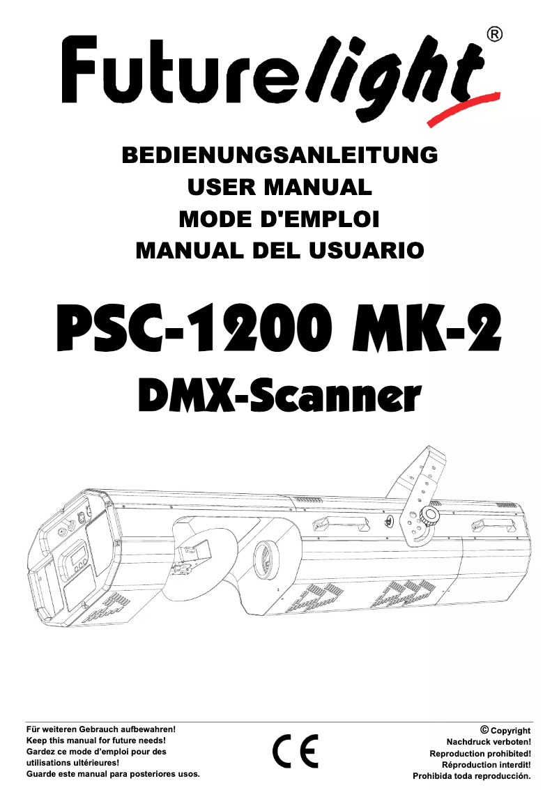 Page 1 de la notice Manuel utilisateur Futurelight PSC-1200