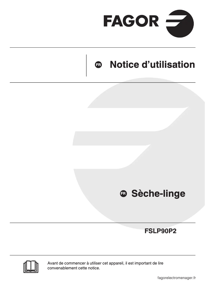 Page n°1 - Manuel utilisateur Fagor FSLP90P2