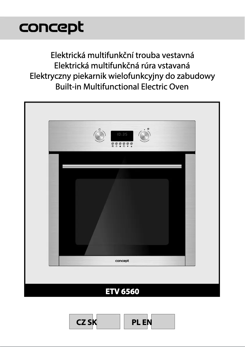 Page n°1 - Manuel utilisateur Concept ETV-6560