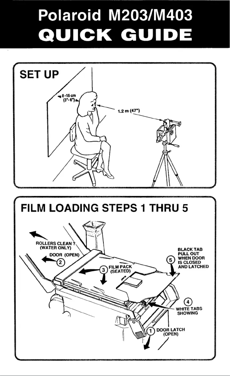 Image de la première page du manuel de l'appareil MiniPortrait 203