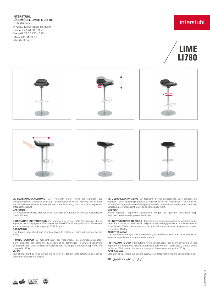 Image de la première page du manuel de l'appareil LIMEis5