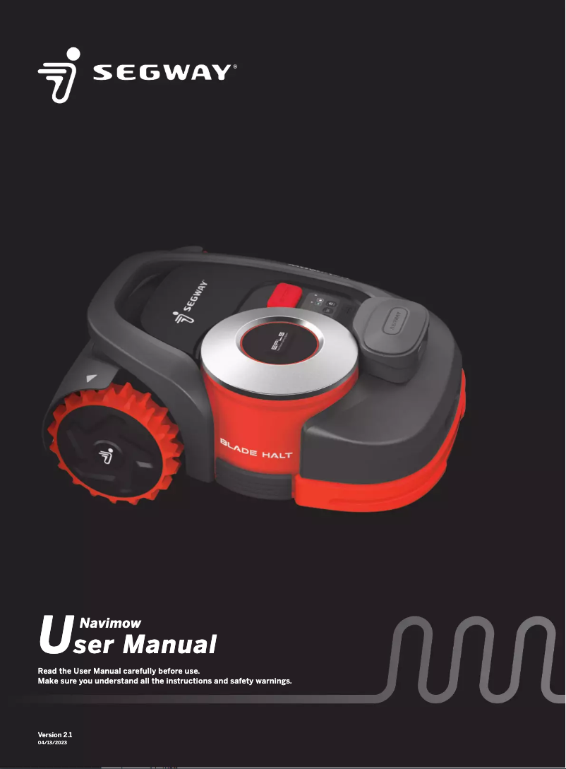 Page 1 de la notice Manuel utilisateur Segway Navimow H1500E