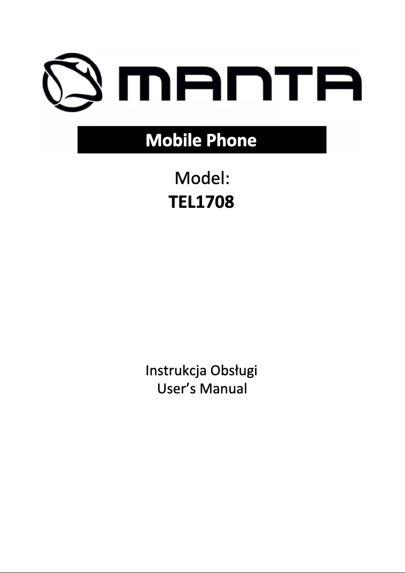 Page 1 de la notice Manuel utilisateur Manta TEL1708
