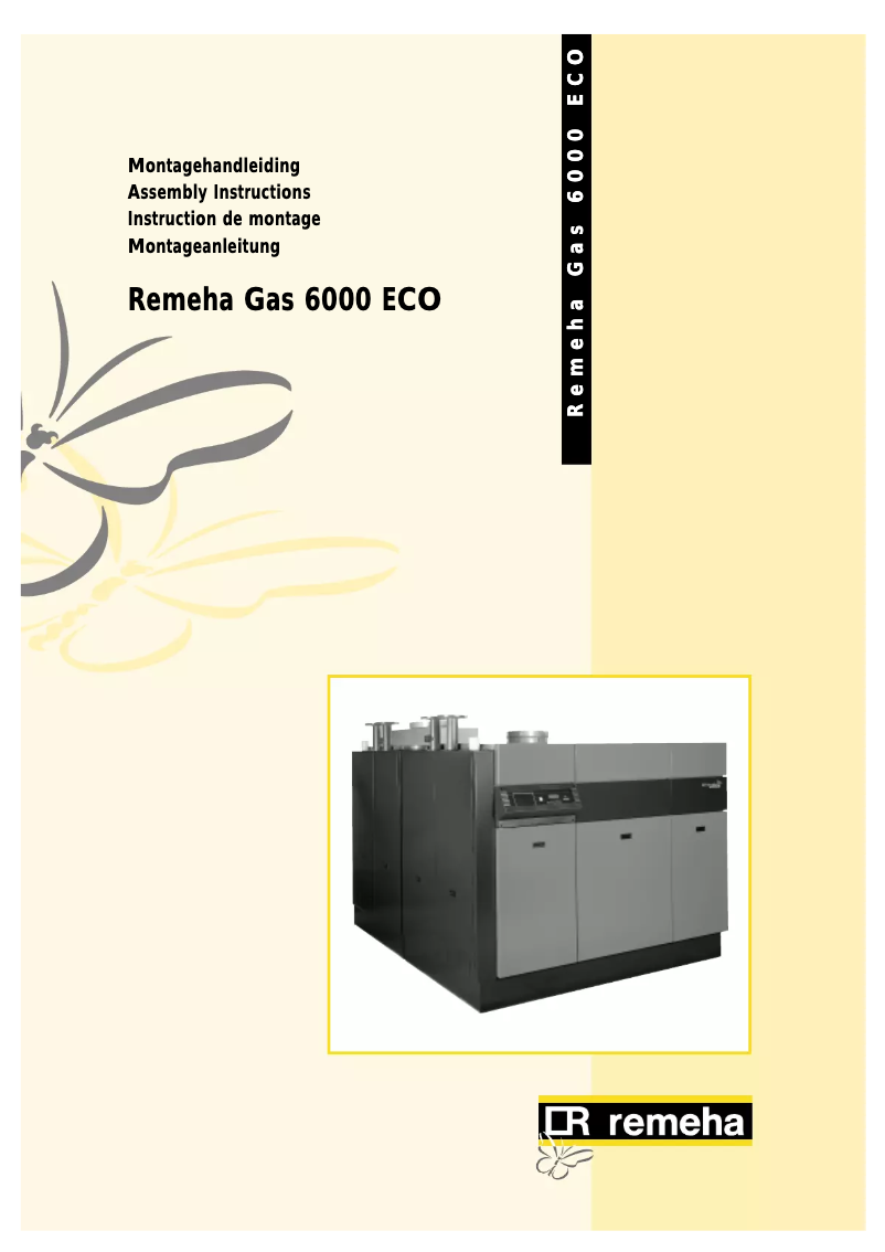 Page 1 de la notice Manuel utilisateur Remeha Gas 6000 Eco