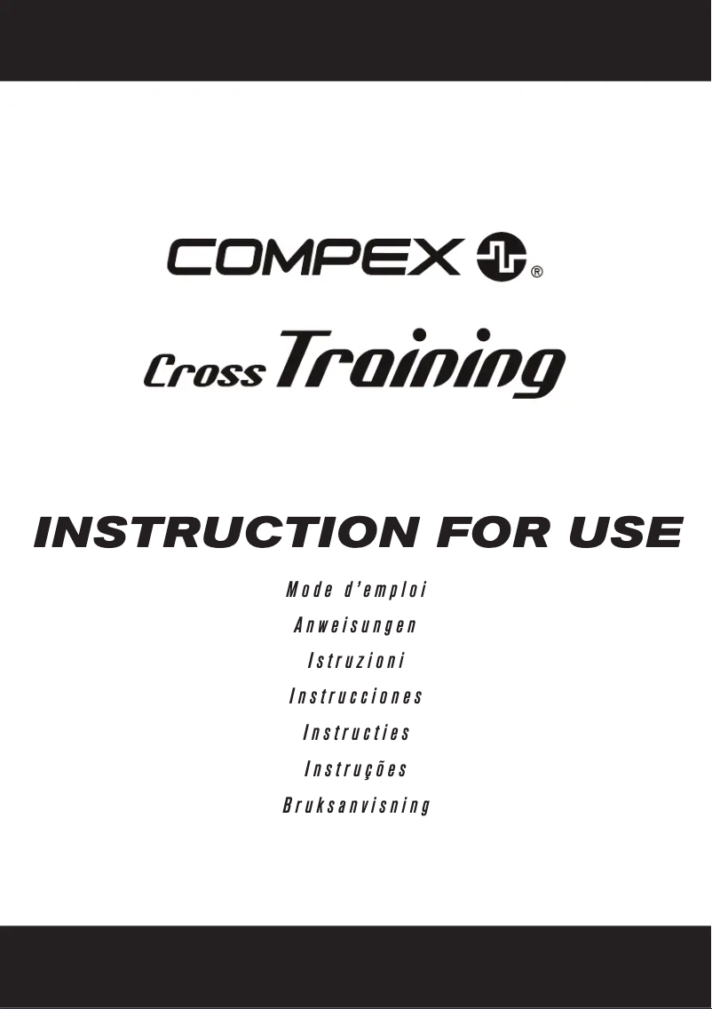 Image de la première page du manuel de l'appareil CrossTraining