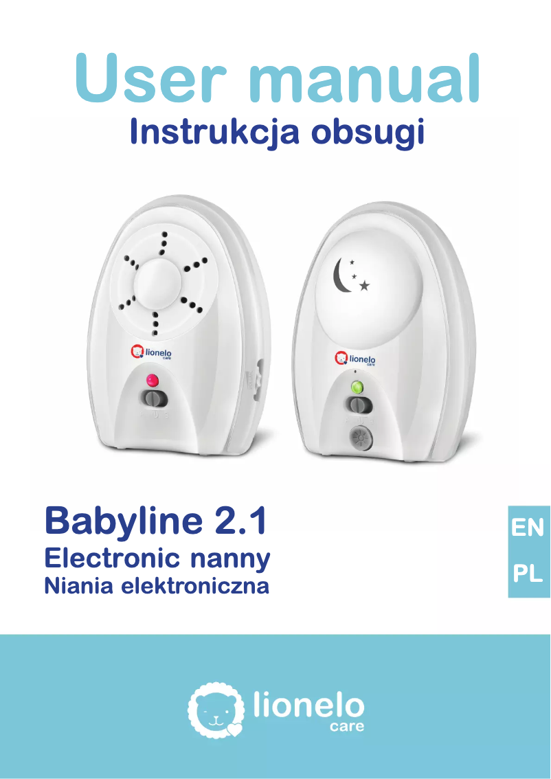 Page 1 of the manual User Manual Lionelo Babyline 2.1