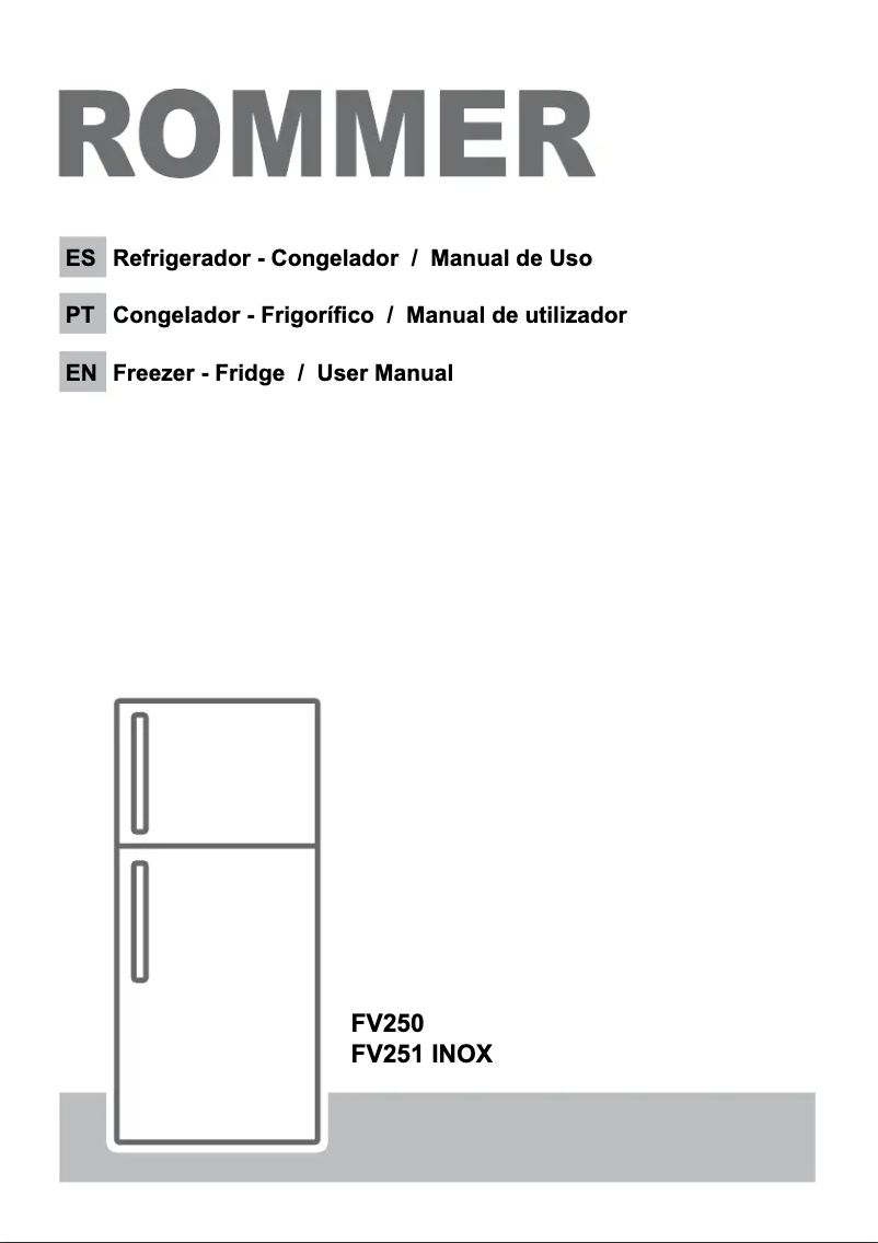 Page n°1 - Manuel utilisateur Rommer FV 251 NOX