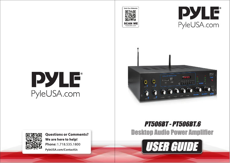 Page n°1 - Manuel utilisateur Pyle PT506BT.5