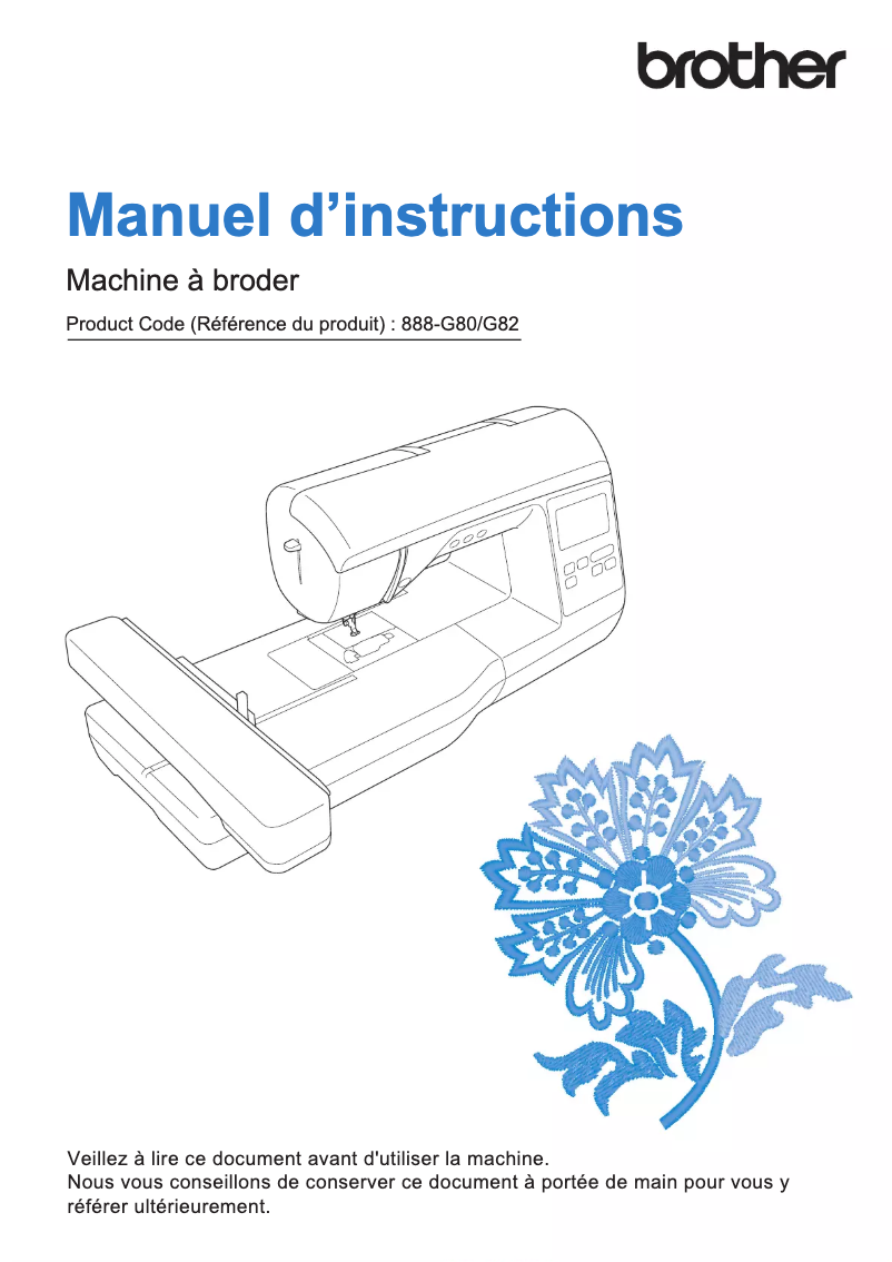 Image de la première page du manuel de l'appareil Innov-is NV870SE