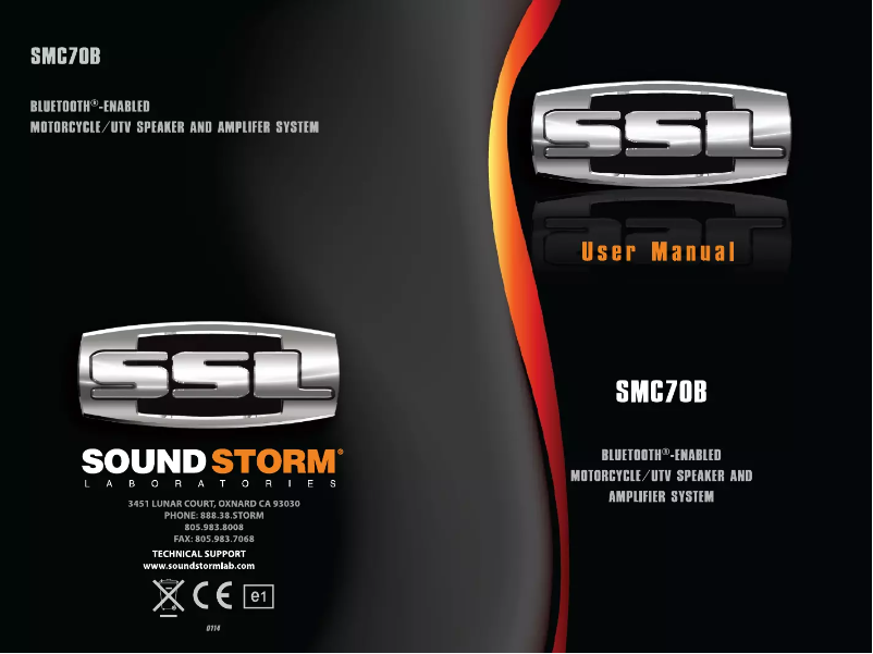 Página 1 del manual Manual de usuario SSL SMC70B