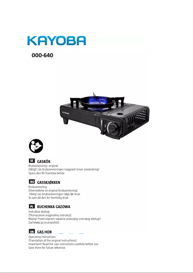 Image de la première page du manuel de l'appareil 000-640