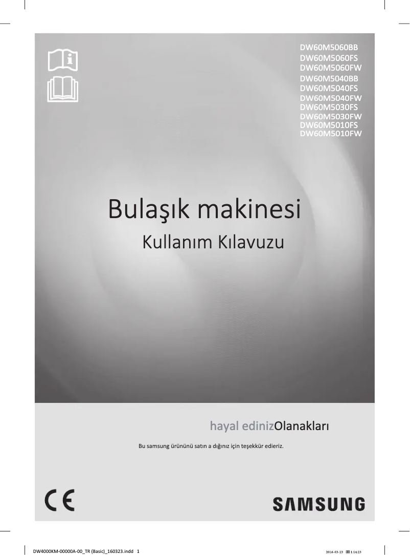 Image de la première page du manuel de l'appareil DW60M5010FW