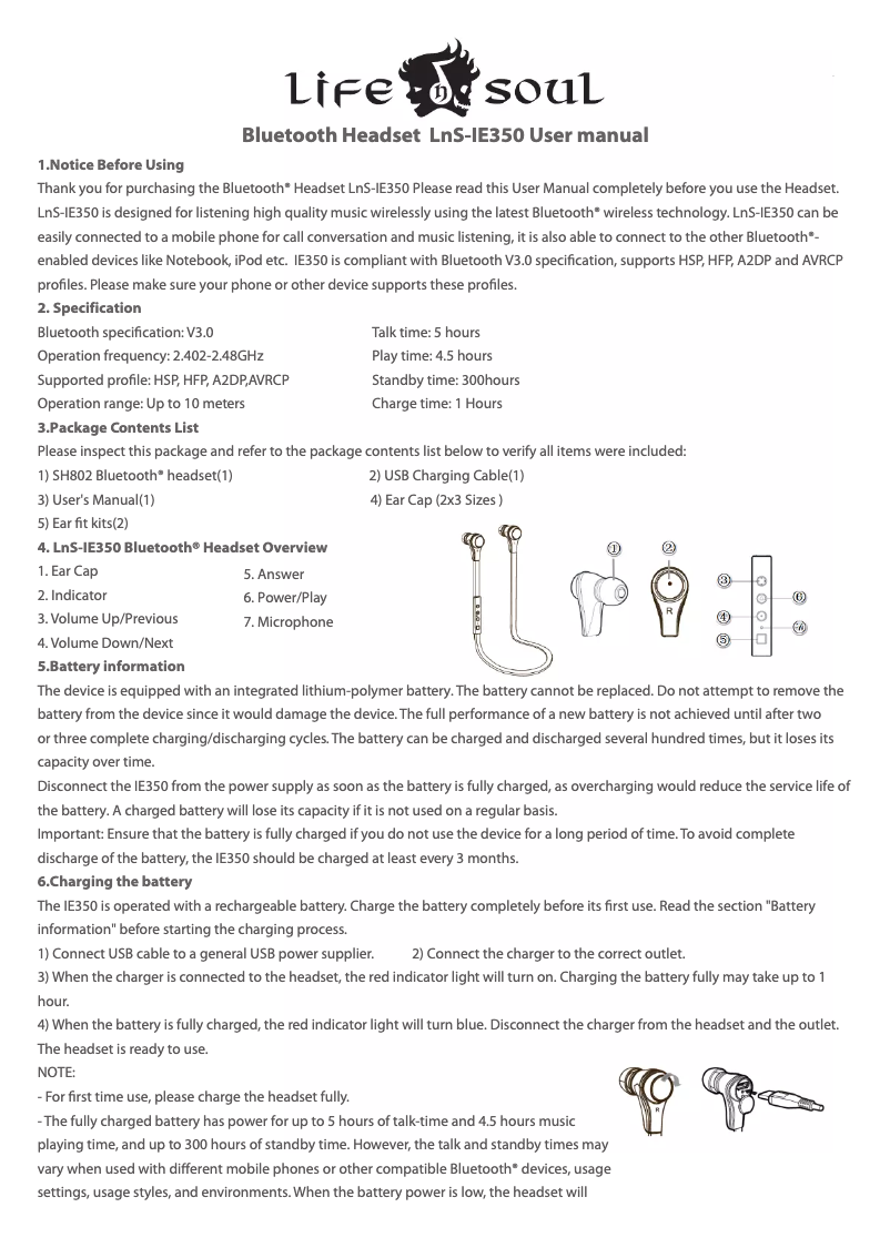 Imagen de la primera página del manual del dispositivo IE350