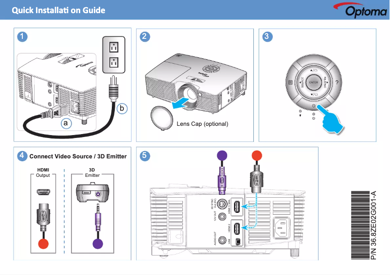 Página 1 del manual Manual de usuario Optoma GT1070X