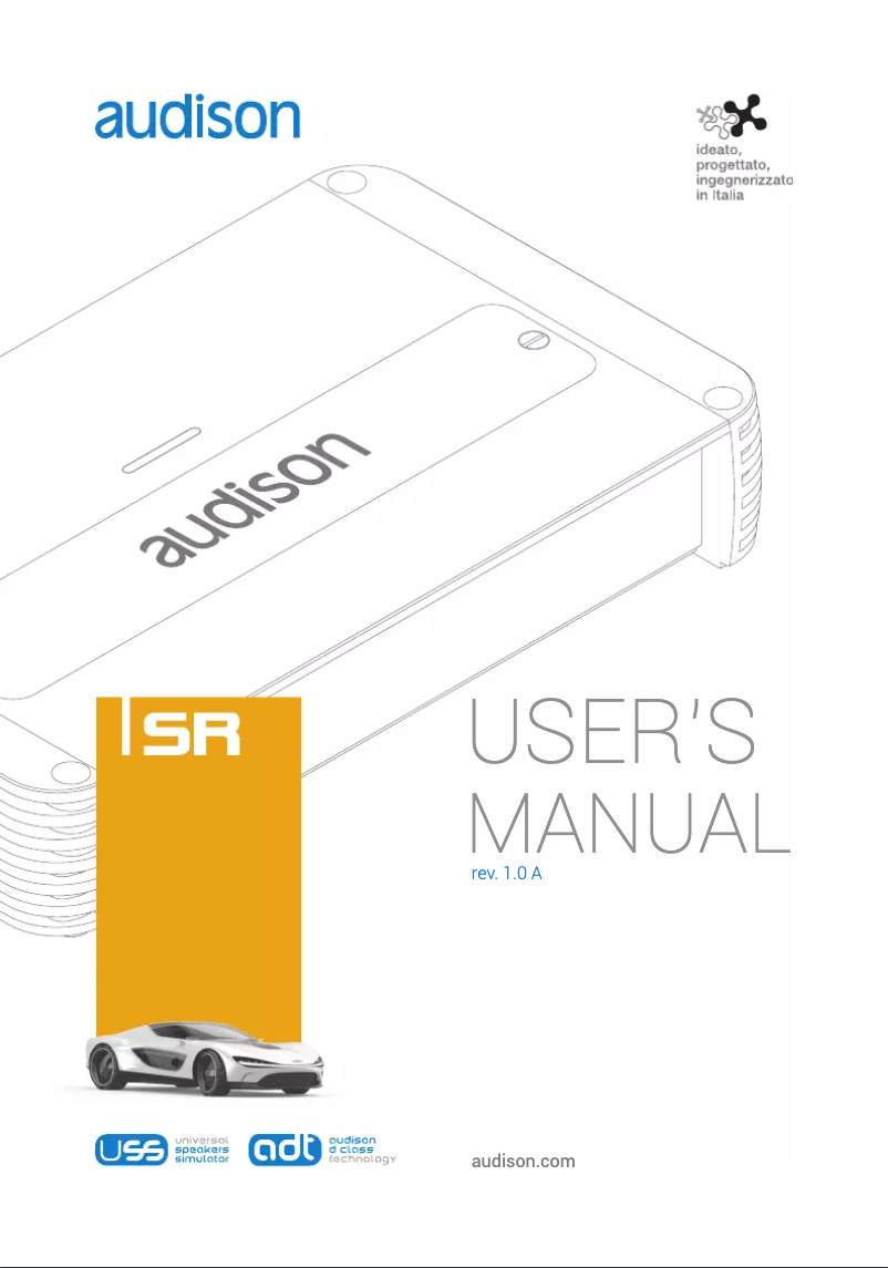Page 1 de la notice Fiche technique Audison SR5.600