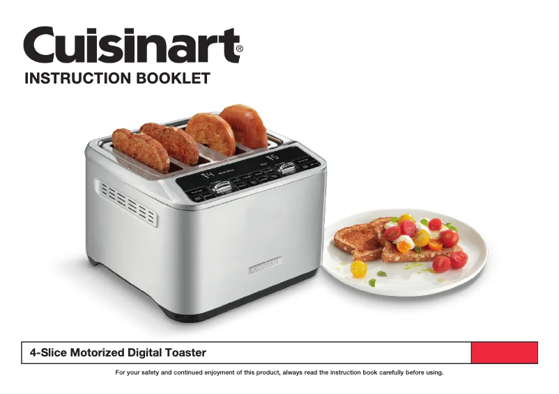 Page 1 de la notice Manuel utilisateur Cuisinart CPT-540