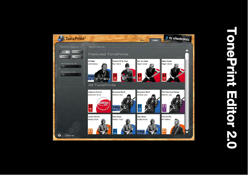 Page n°1 - Manuel utilisateur TC Electronic Toneprint APP