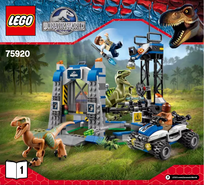 Page 1 de la notice Manuel utilisateur Lego Raptor Escape