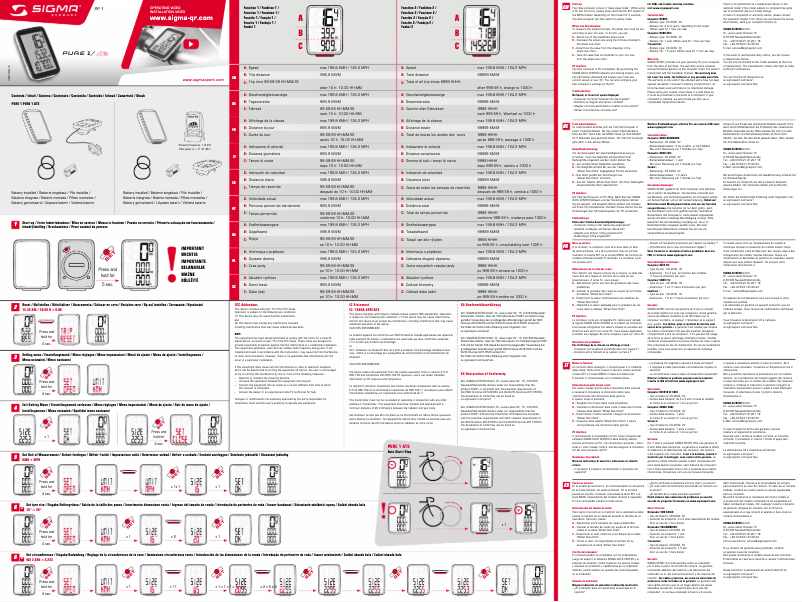 Page 1 de la notice Guide d'installation Sigma Pure 1 ATS