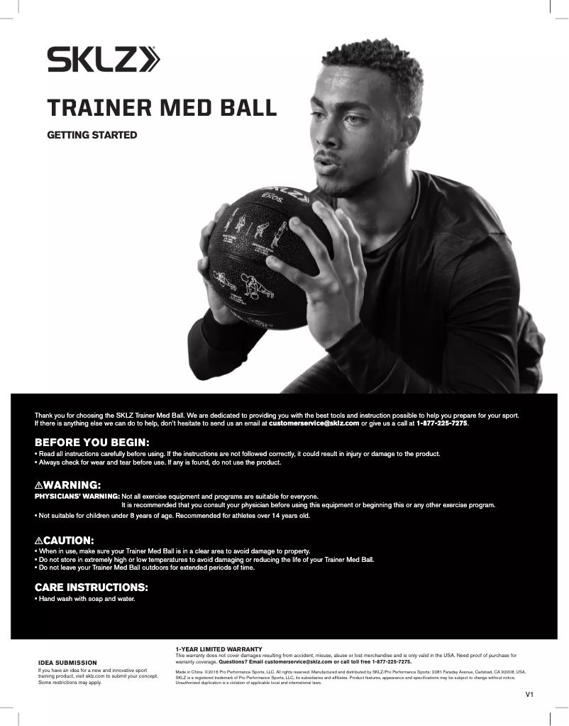 Image de la première page du manuel de l'appareil PERF-MEDB-001