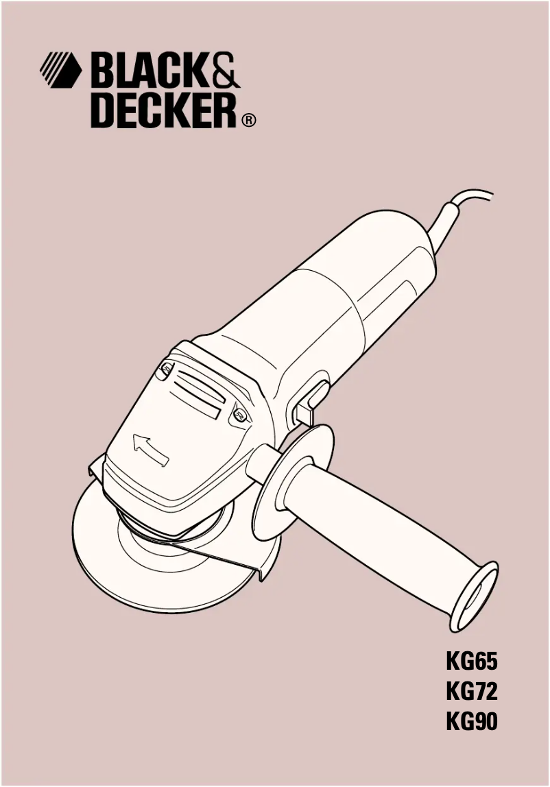 Page 1 de la notice Manuel utilisateur Black & Decker KG65