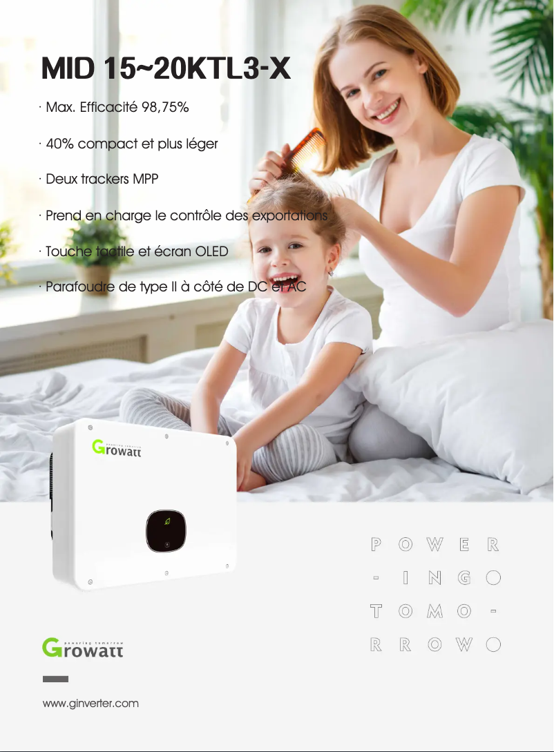 Image de la première page du manuel de l'appareil MID 20KTL3-X