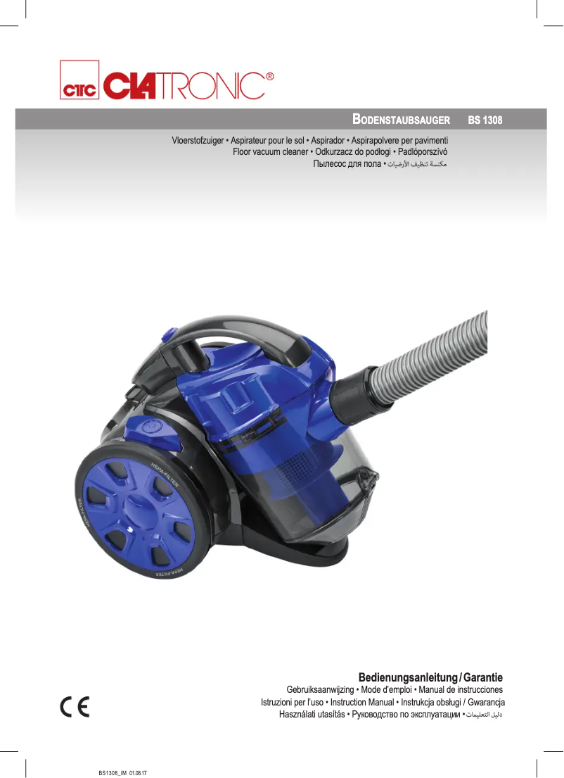 Page n°1 - Manuel utilisateur Clatronic BS 1308