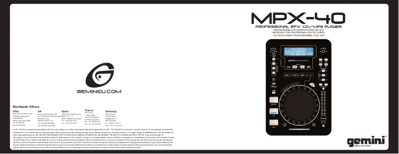 Image de la première page du manuel de l'appareil PS-828X