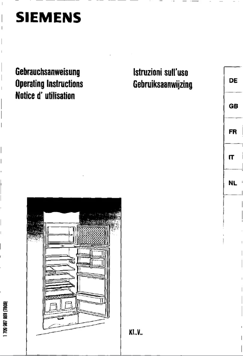 Page 1 de la notice Manuel utilisateur Siemens KI22V74