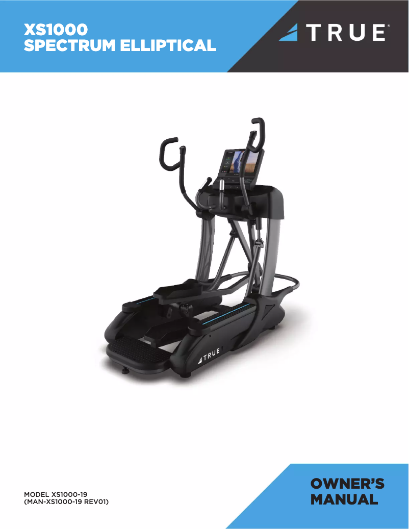 Page 1 de la notice Manuel utilisateur True XS1000