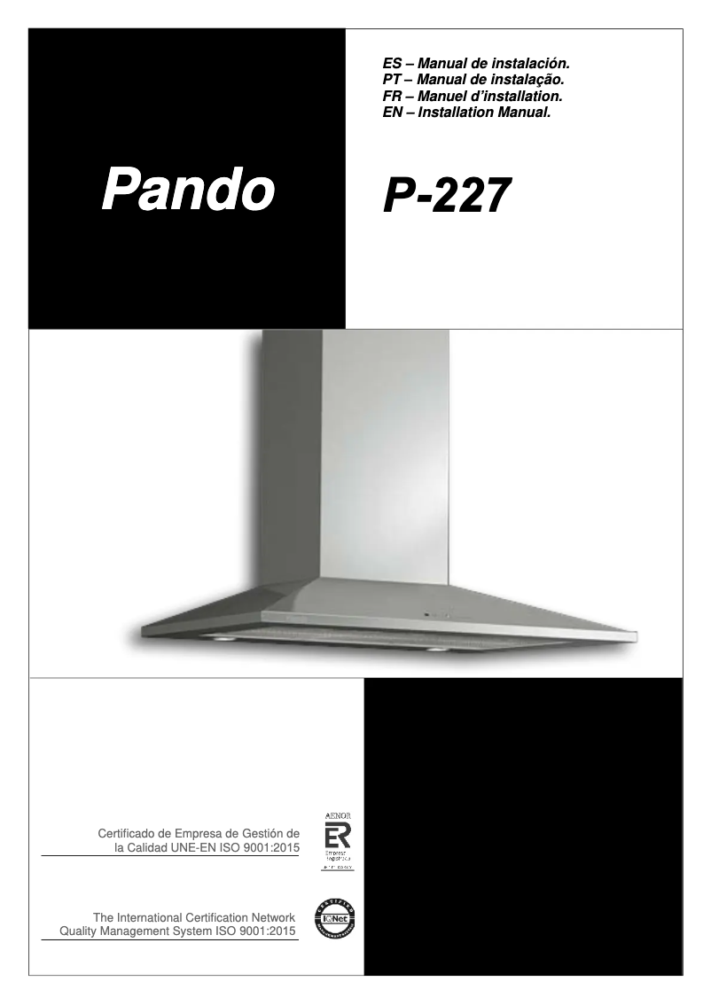 Image de la première page du manuel de l'appareil P-227