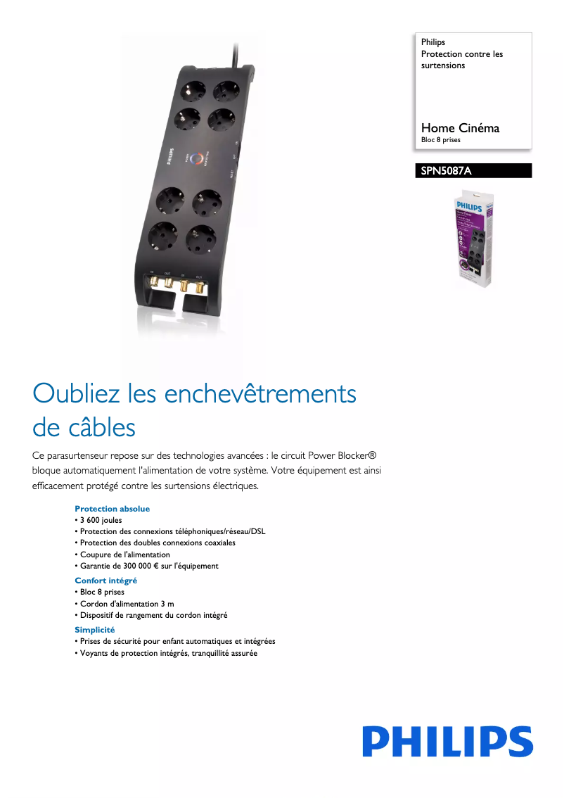 First page image of the manual for SPN5087A