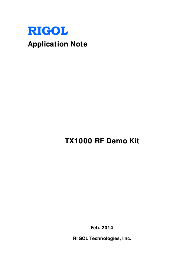 Image de la première page du manuel de l'appareil TX1000