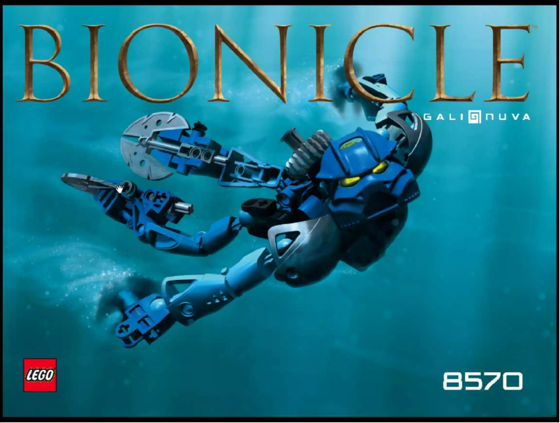 Page 1 de la notice Manuel utilisateur Lego Bionicle 8570