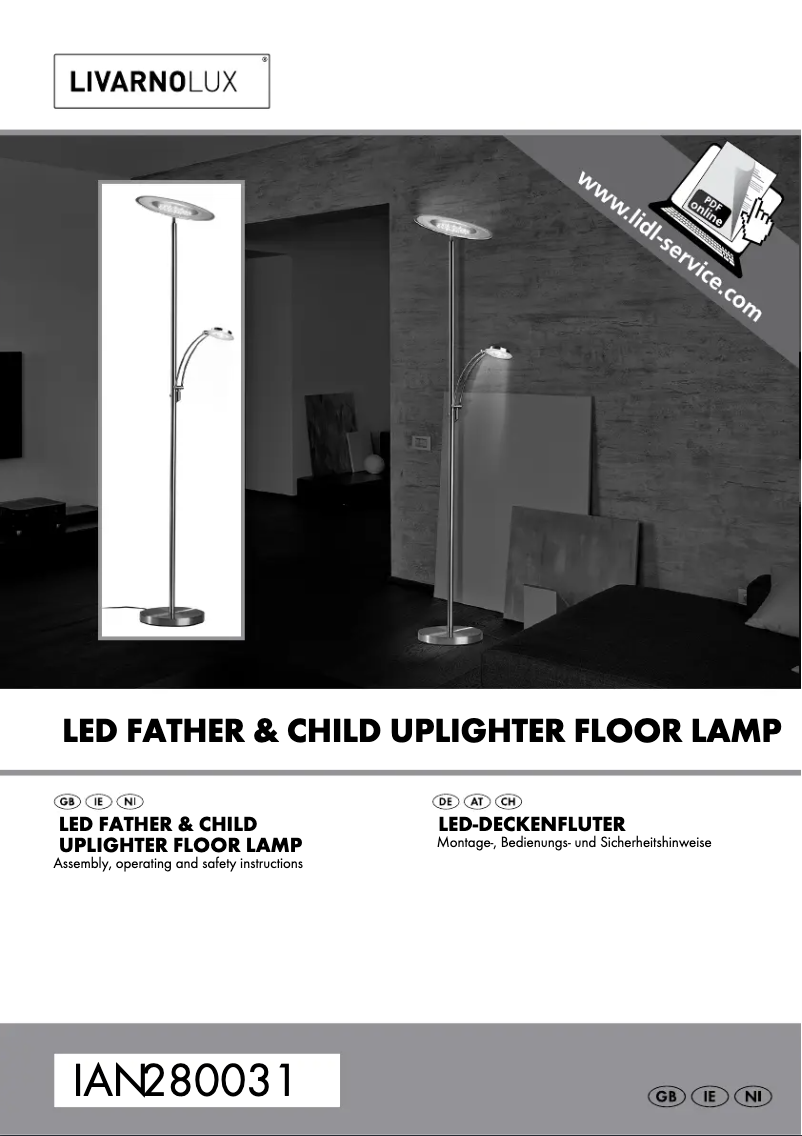 Page 1 of the manual User Manual Livarno Lux IAN 280030