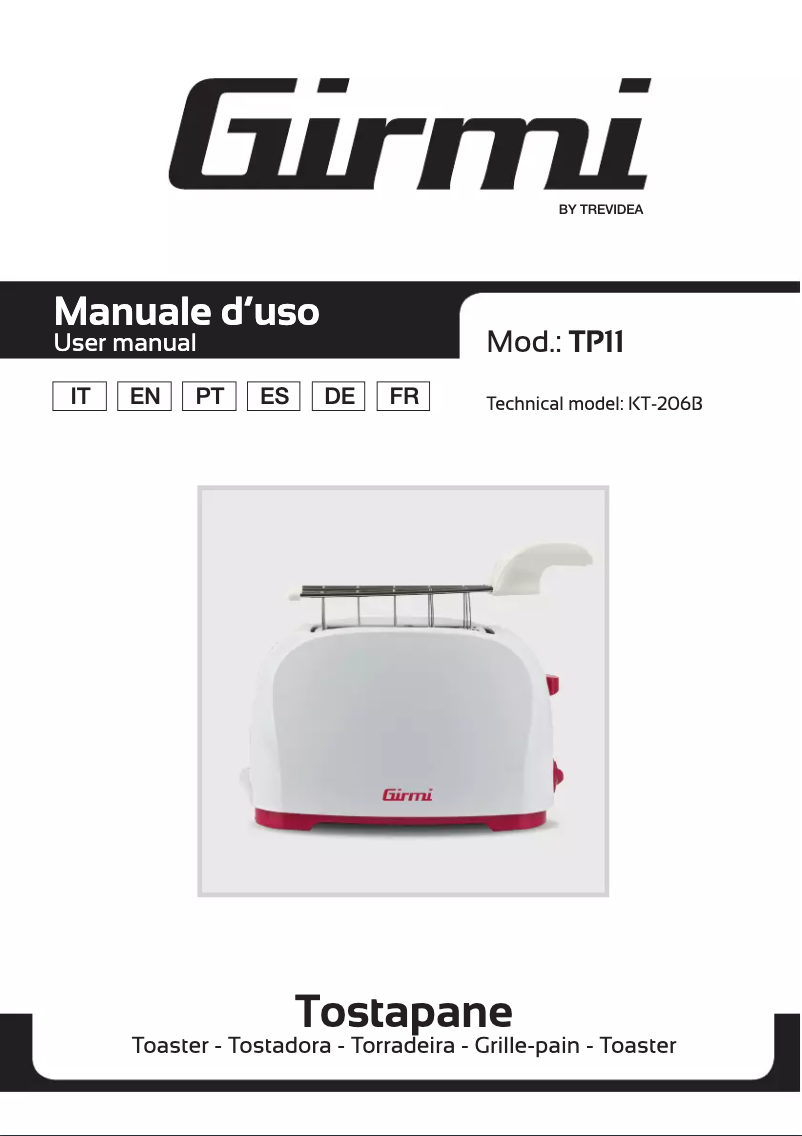 Image de la première page du manuel de l'appareil TP11