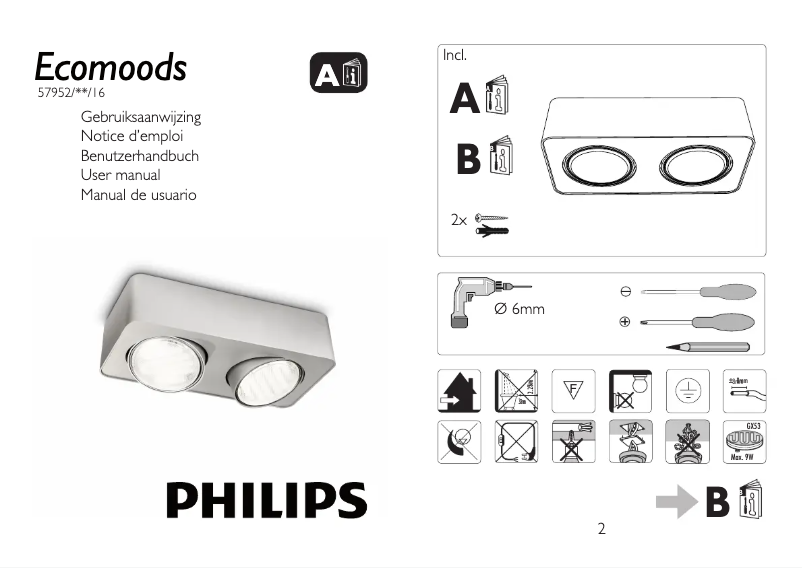 Page n°1 - Manuel utilisateur Philips Ecomoods 579524816