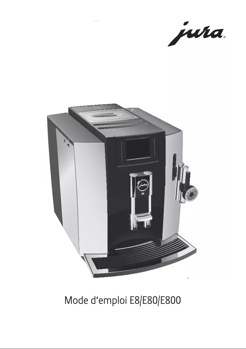 Page 1 de la notice Manuel utilisateur Jura E800