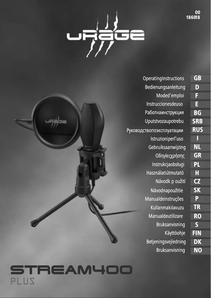 Page 1 de la notice Manuel utilisateur Hama Stream 400 Plus