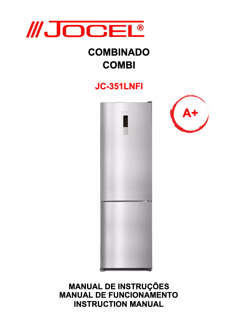 Page n°1 - Manuel utilisateur Jocel JC-351LNFI