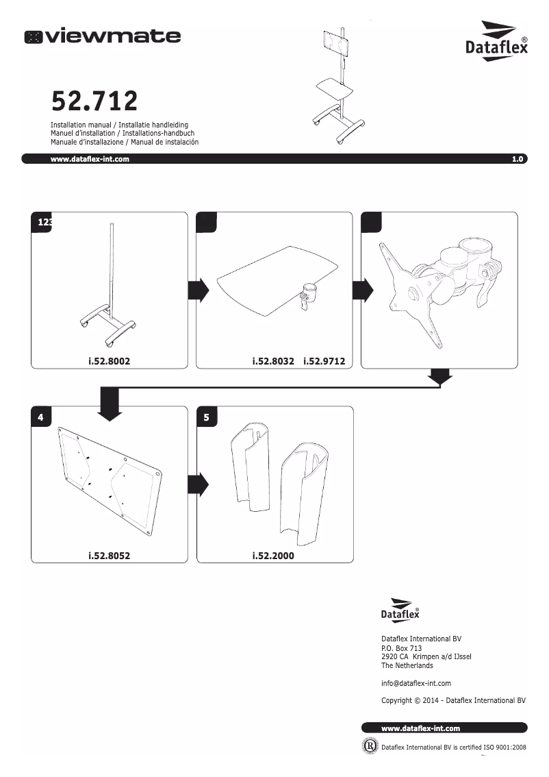 Page 1 de la notice Manuel utilisateur Dataflex ViewMate 712