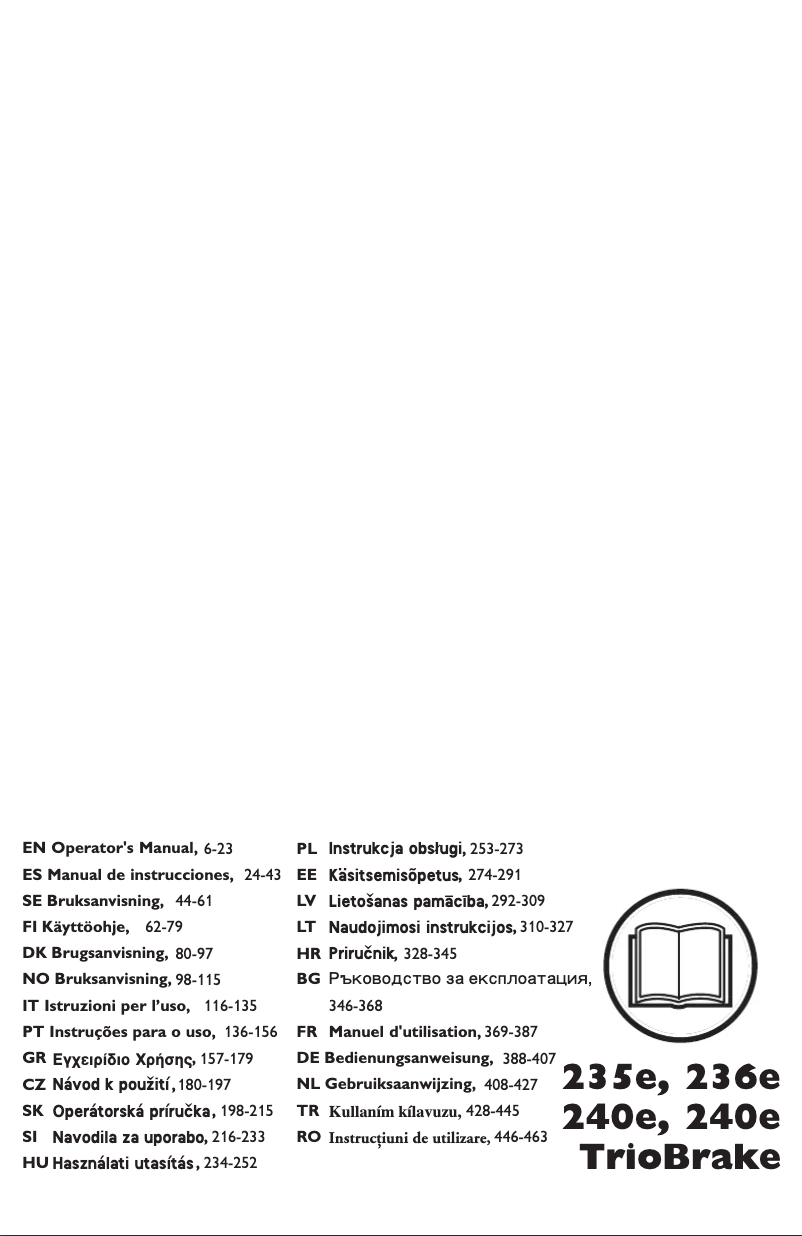 Page 1 de la notice Manuel utilisateur Husqvarna 240