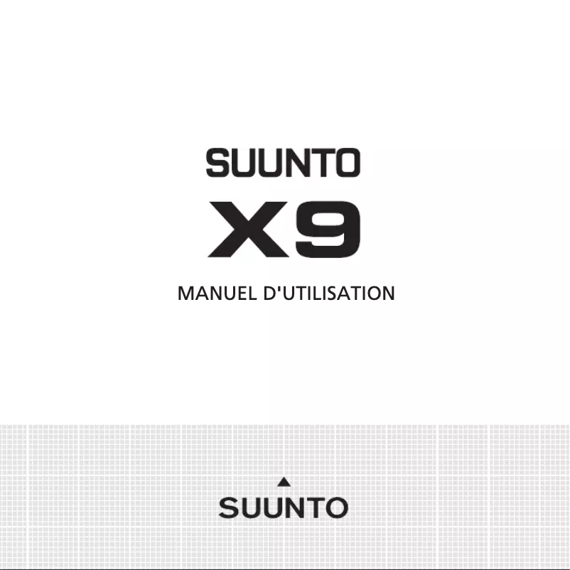 Page 1 de la notice Manuel utilisateur Suunto X9