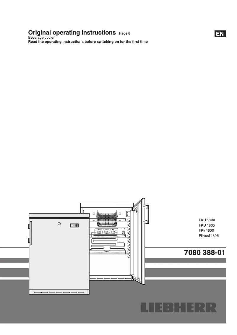 Page 1 de la notice Manuel utilisateur Liebherr FKU 1805 Premium
