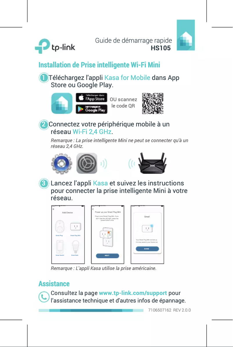 Page 1 de la notice Manuel utilisateur TP-Link HS105