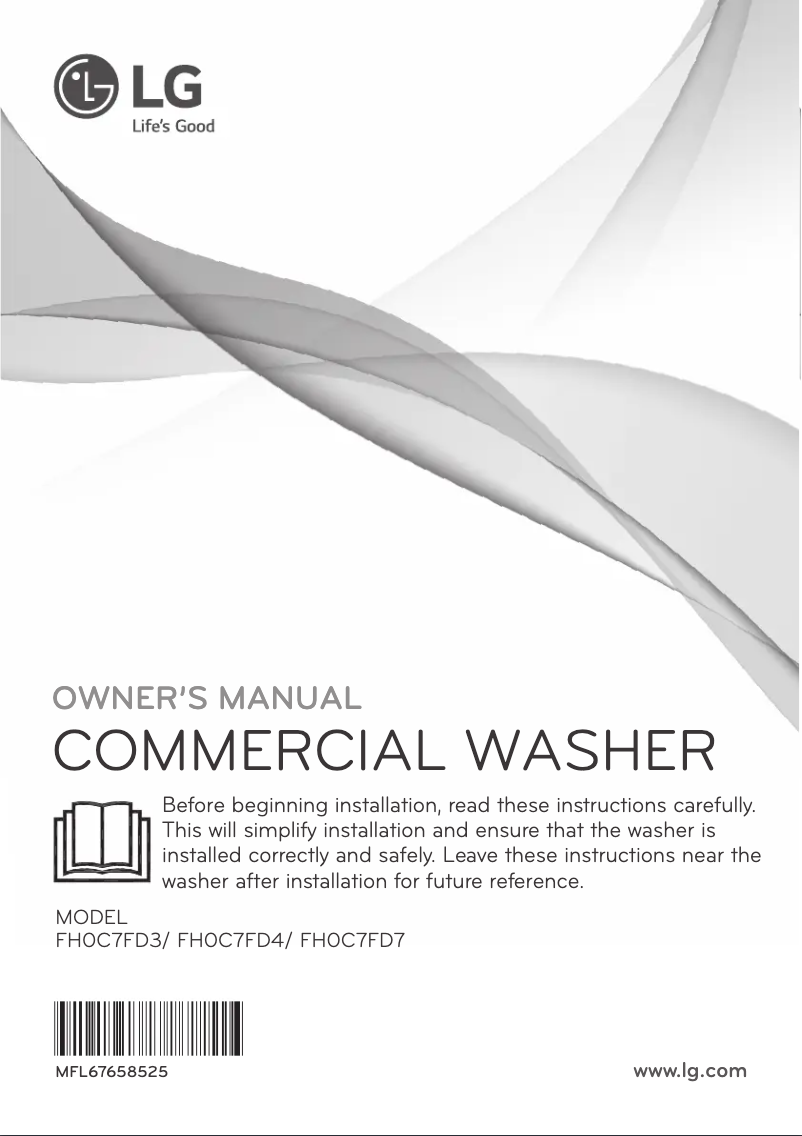 Page 1 de la notice Manuel utilisateur LG FH0C7FD4